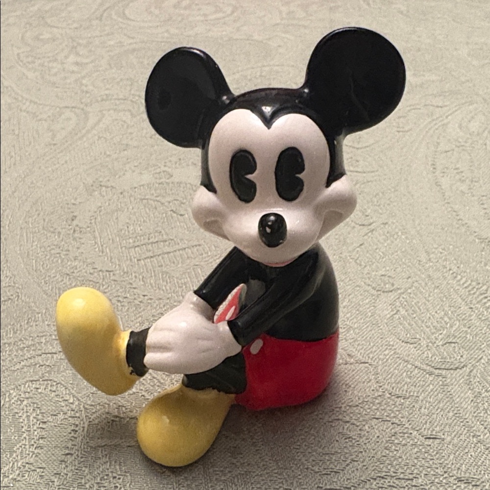 Walt Disney Productions Mickey Mouse Ceramic Figurine Vintage 1970s